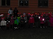 Rozsvícení vánočního stromku u školky